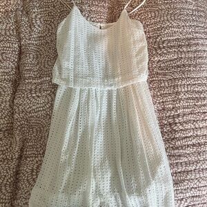 Madewell White Spaghetti Strap Dress